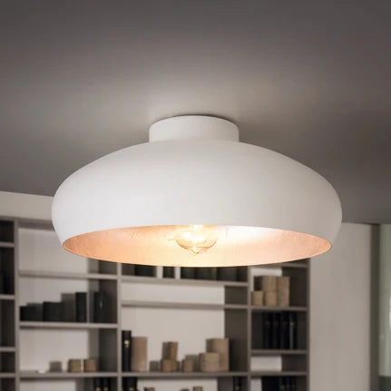 Mogano ceiling lamp made of metal, Ø 40 cm, white