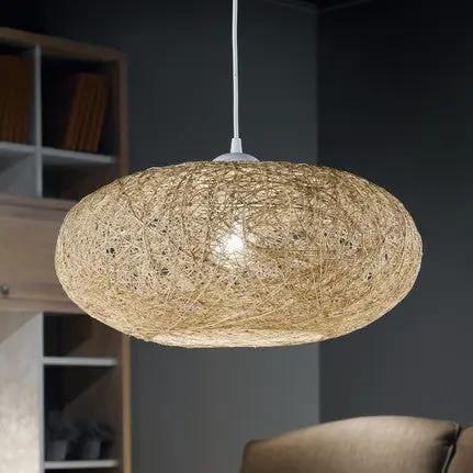 Fabric Campilo hanging light in beige