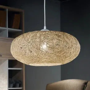 Fabric Campilo hanging light in beige