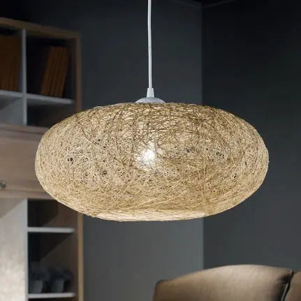Fabric Campilo hanging light in beige