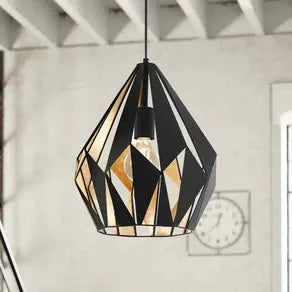 Carlton hanging light in black Ø 31 cm