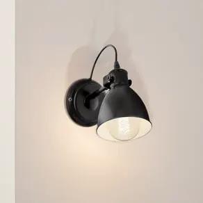 Priddy vintage wall lamp, black