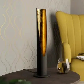 Barbotto LED table lamp in black and gold