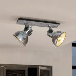 Barnstaple industrial ceiling light, 2-bulb