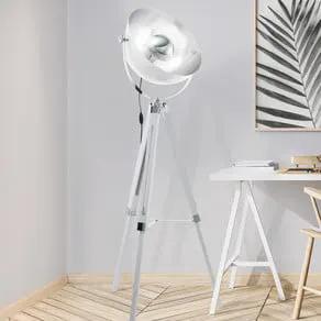Covaleda floor lamp tripod white/silver