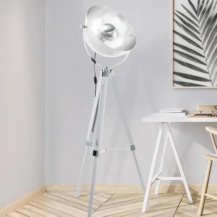Covaleda floor lamp tripod white/silver