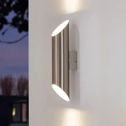 Agolada LED outdoor wall light, stainless steel