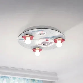 Lalelu ceiling light round, 3-bulb