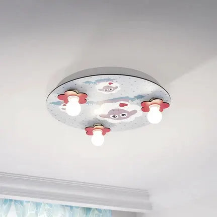 Lalelu ceiling light round, 3-bulb