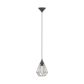 Tarbes hanging light, 1-bulb, 17.5 cm black