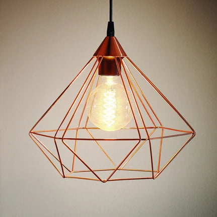 Tarbes pendant light, one-bulb 32.5 cm copper