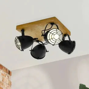Gatebeck downlight, square, 4-bulb