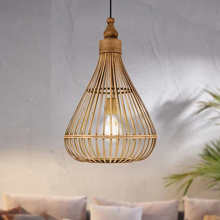 Amsfield hanging lamp made of bamboo