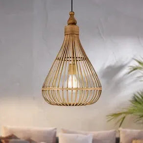 Amsfield hanging lamp made of bamboo