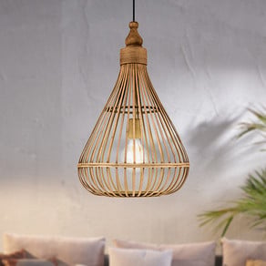 Amsfield hanging lamp made of bamboo