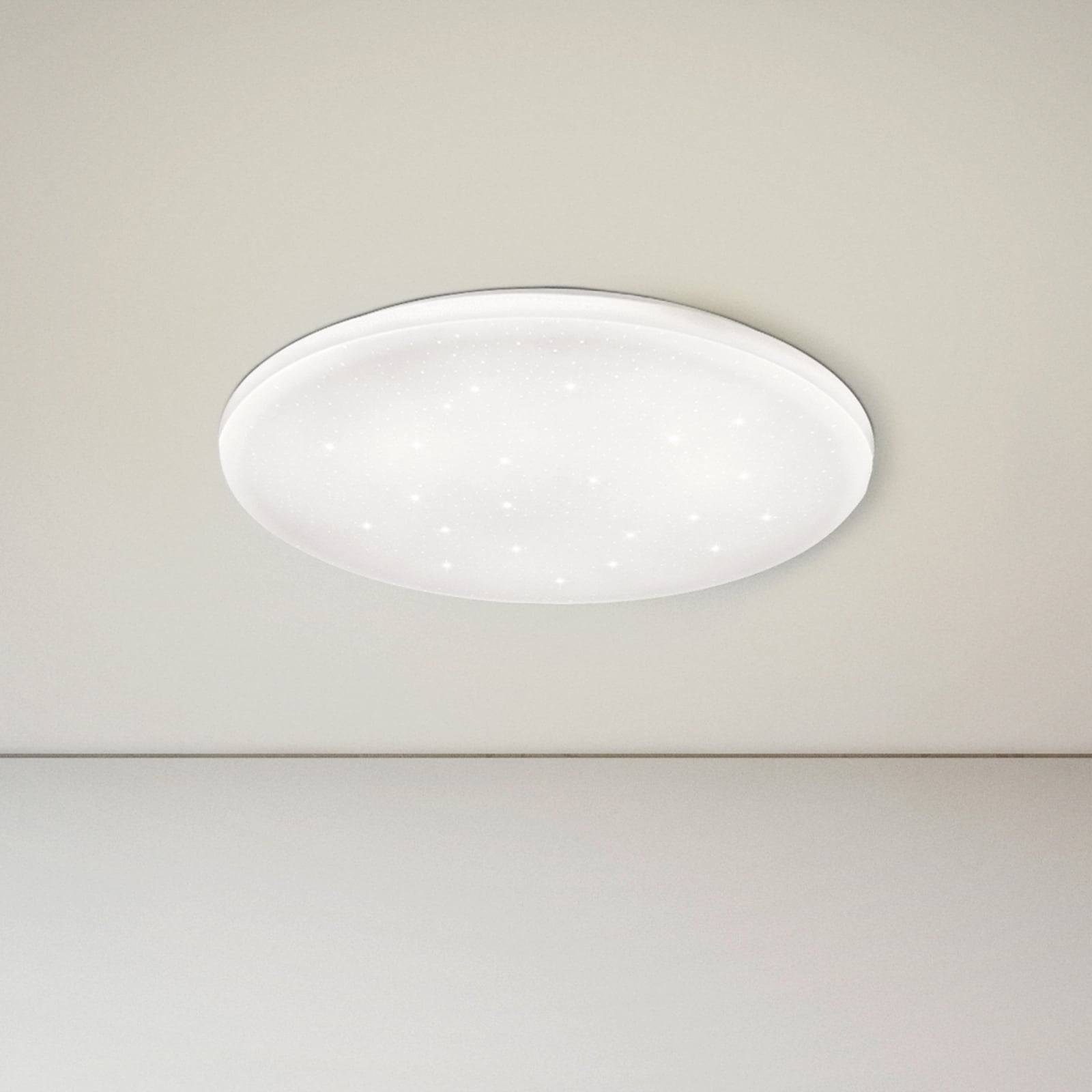 Frania-S LED ceiling lamp, crystal effect, 33 cm