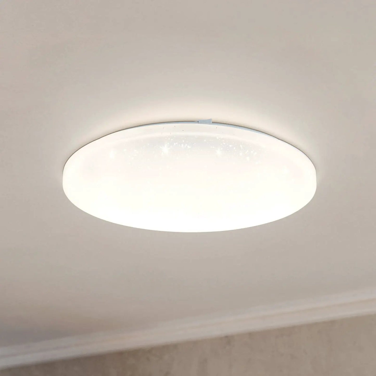 Frania-S LED ceiling lamp, crystal effect, 43 cm