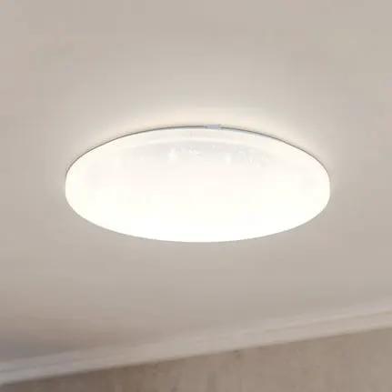 Frania-S LED ceiling lamp, crystal effect, 43 cm
