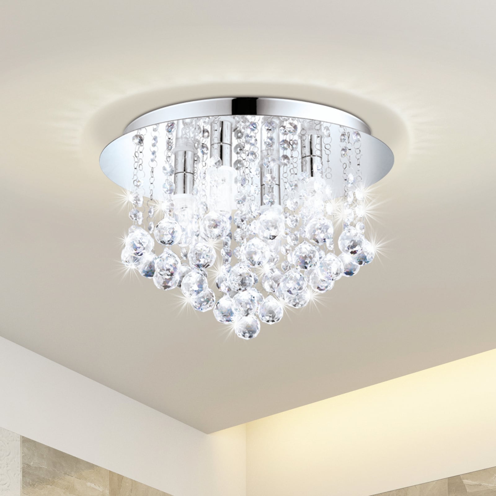 LED ceiling light Almonte with pendant, 50cm