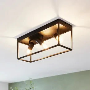 Silentina ceiling light three-bulb, 54 x 18 cm
