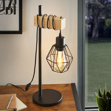 Townshend 5 table lamp, cage lampshade