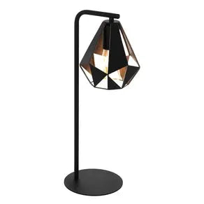 Carlton 4 table lamp in black/copper