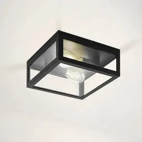 Amezola bathroom ceiling light, 2-bulb, black