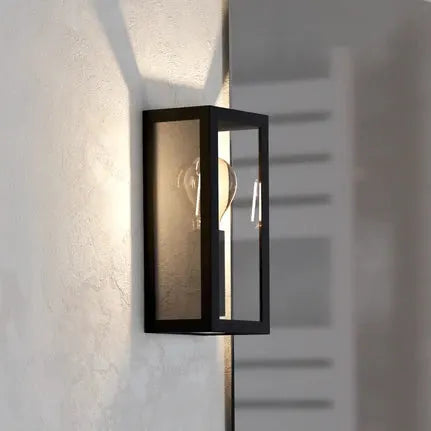 Amezola bathroom wall light, 1-bulb, black