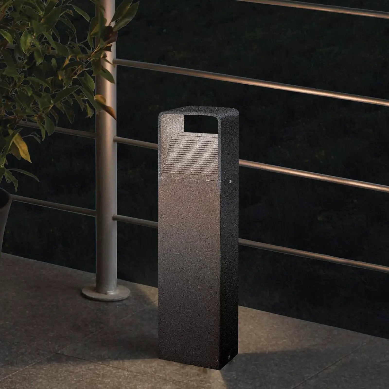 Doninni LED pedestal light 1, anthracite, 40 cm