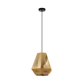 Chiavica pendant light, brass, 1-bulb, Ø36cm