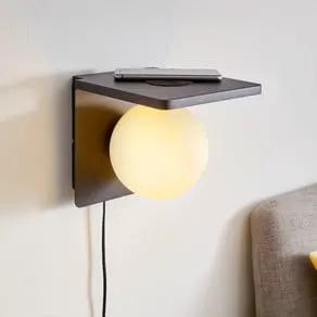 Ciglie wall light with QI loading function