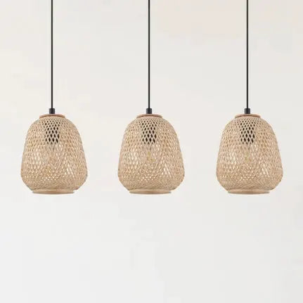 Dembleby hanging light, 3-bulb, natural