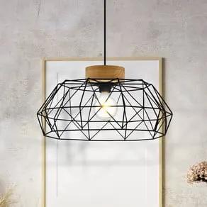 Padstowith hanging light, cage, wooden detail