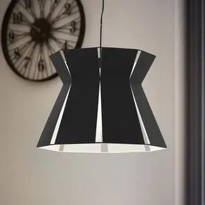 Valecrosia hanging light, black, Ø 42 cm