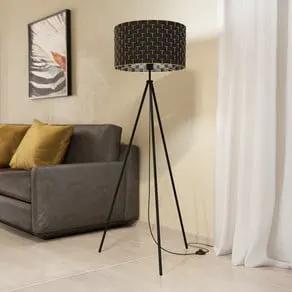 Marasales floor lamp in textile, tripod