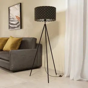 Marasales floor lamp in textile, tripod