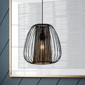 Curasao hanging light with double shade, 1-bulb