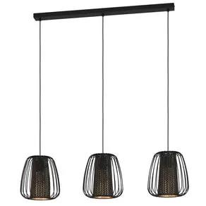 Curasao hanging light, linear 3-bulb