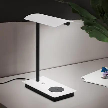 Arenaza LED table lamp, dimmer, QI, white