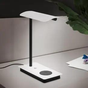 Arenaza LED table lamp, dimmer, QI, white