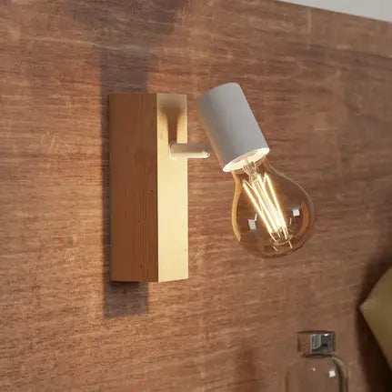Townshend 3 wall light made of wood, white