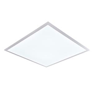 LED ceiling panel light with white frame for modern interior lighting