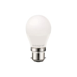 Integral GOLF BALL BULB B22 806LM 6.5W 2700K NON-DIMM 240 BEAM FROSTED INTEGRAL - Integral GOLF BALL BULB B22 806LM 6.5W 2700K NON-DIMM 240 BEAM FROSTED INTEGRAL