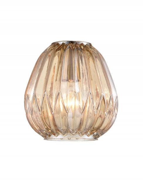 Franklite Faceted 180mm Amber Glass - Accessory Franklite Faceted 180mm Amber Glass Accessory