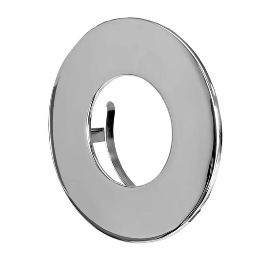 Polished chrome LED downlight bezel with round shape for modern ceiling lighting