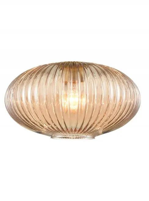 Franklite Ribbed Amber Glass 240mm - Accessory Franklite Ribbed Amber Glass 240mm Accessory
