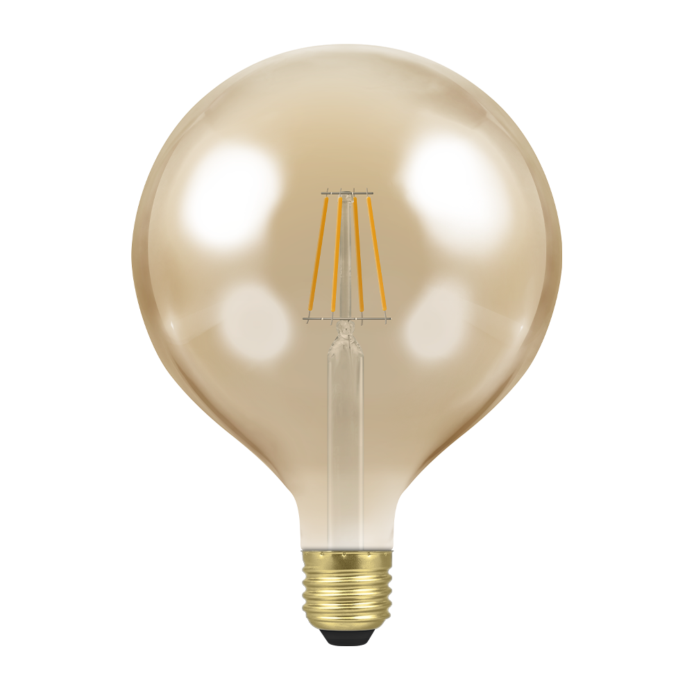 Crompton Lamps LED LED Decorative Globe G125 Antique Dimmable 7W 2200K ES-E27 - Crompton Lamps LED LED Decorative Globe G125 Antique Dimmable 7W 2200K ES-E27