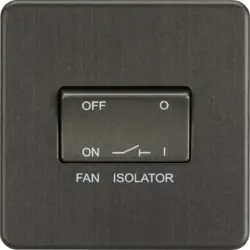 ml smoked bronze 10A Fan Isolator Switch - Smoked Bronze - Electrical ml smoked bronze 10A Fan Isolator Switch - Smoked Bronze Electrical