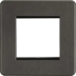 ml smoked bronze 2G Modular Faceplate - Smoked Bronze - Electrical ml smoked bronze 2G Modular Faceplate - Smoked Bronze Electrical