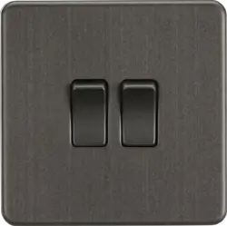 ml smoked bronze 10AX 2G 2-way Switch - Smoked Bronze - Electrical ml smoked bronze 10AX 2G 2-way Switch - Smoked Bronze Electrical